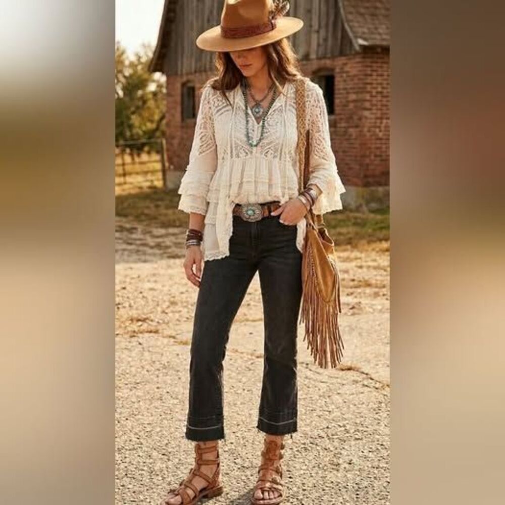 Wrangler Heritage Black Cropped Jeans